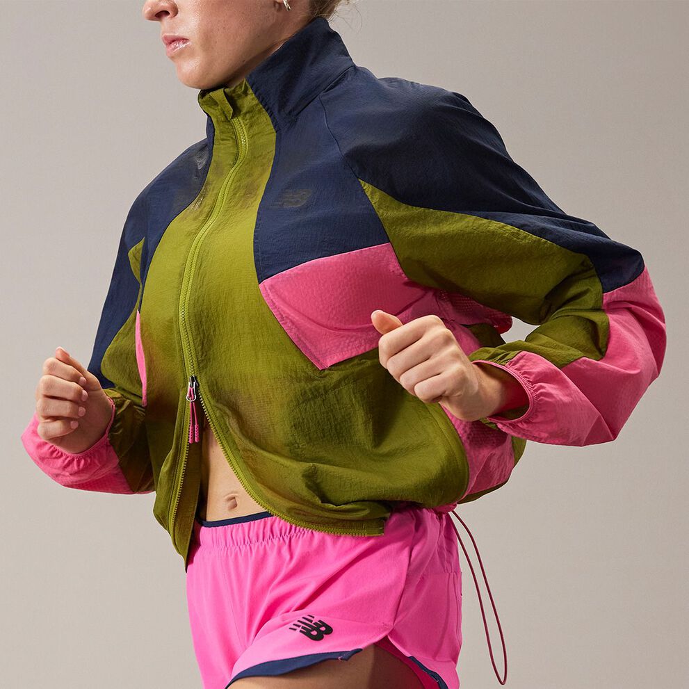 Margot Appleton running and wearing RC apparel. 